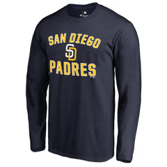 San Diego Padres Victory Arch Long Sleeve T-Shirt Navy