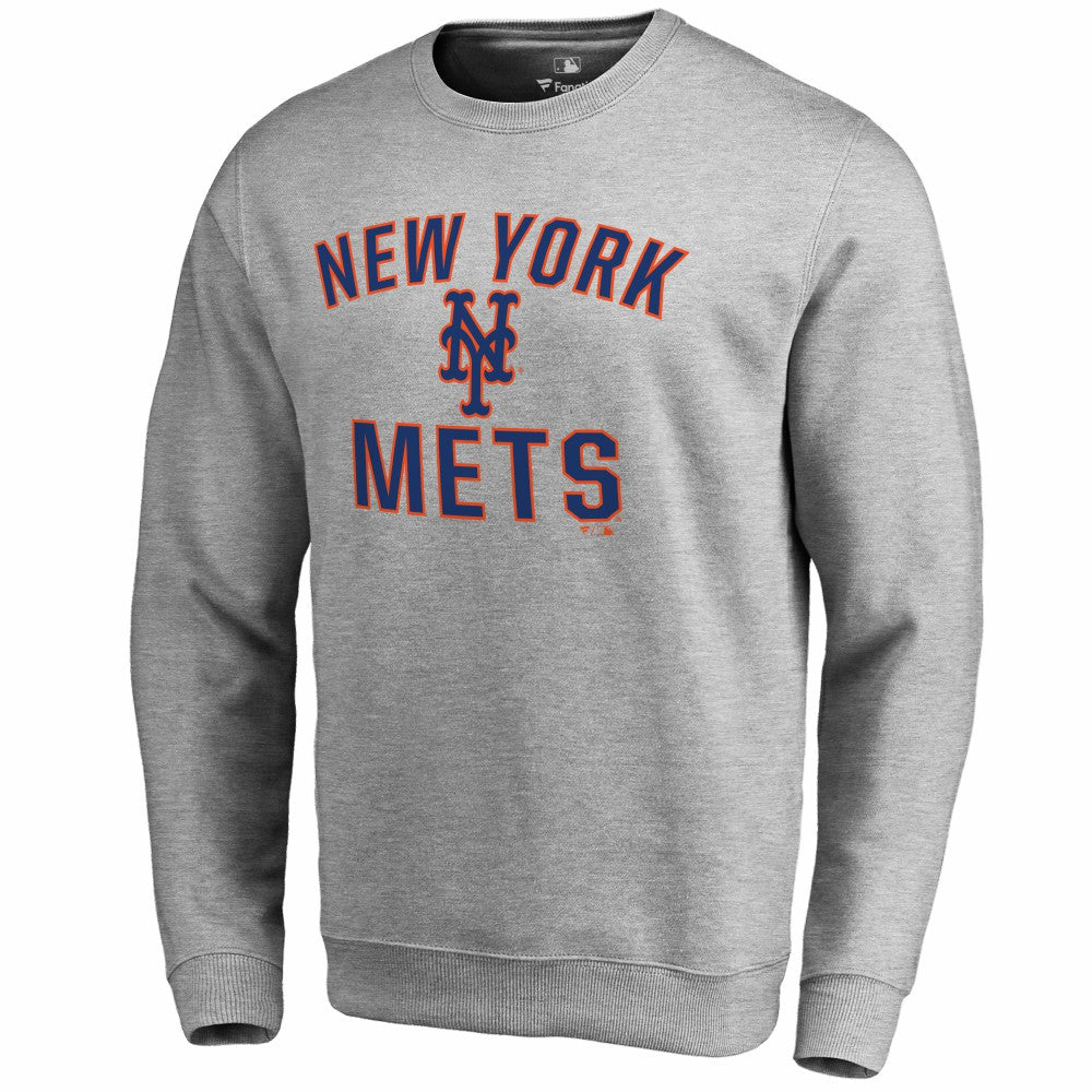 New York Mets Victory Arch Pullover Sweatshirt Ash