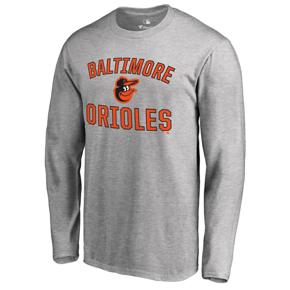 Baltimore Orioles Victory Arch Long Sleeve T-Shirt Ash