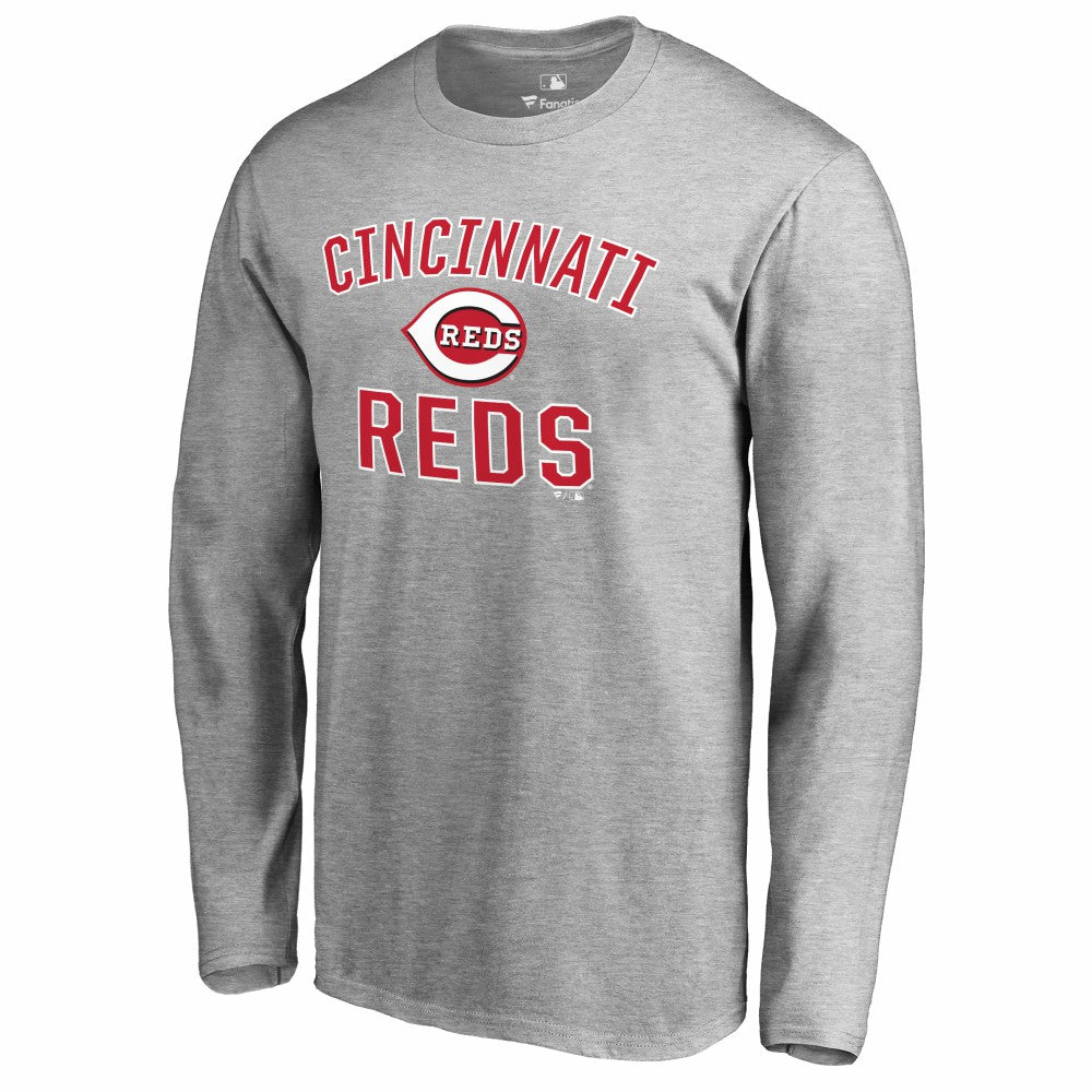 Cincinnati Reds Victory Arch Long Sleeve T-Shirt Ash