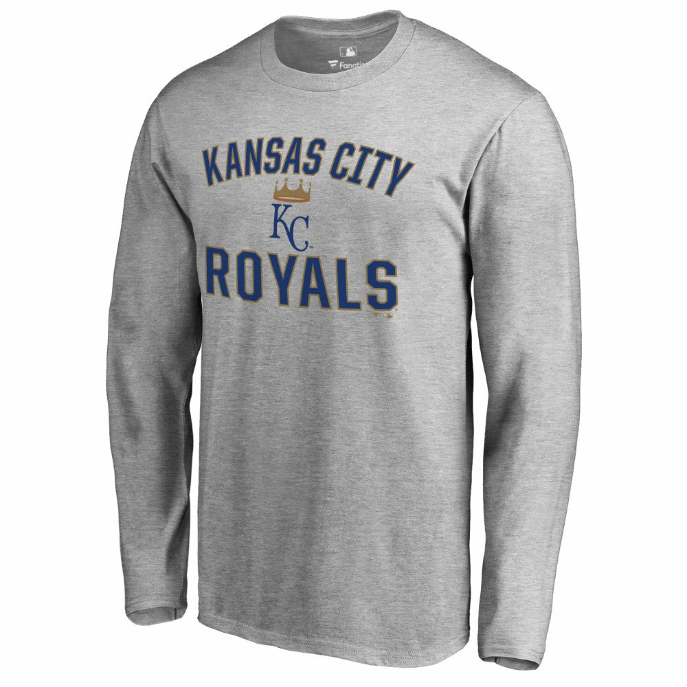 Kansas City Royals Victory Arch Long Sleeve T-Shirt Ash