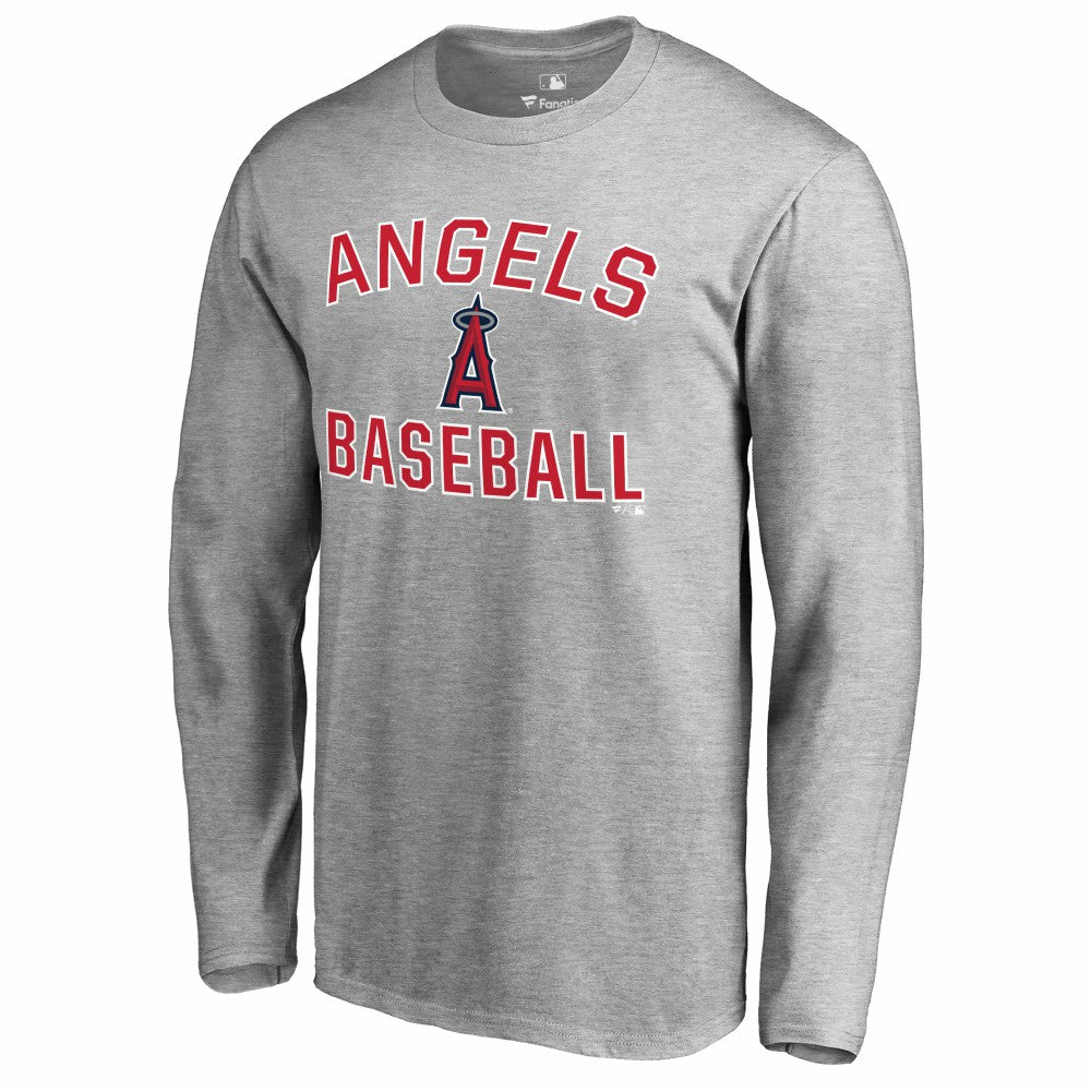 Los Angeles Angels Victory Arch Long Sleeve T-Shirt Ash