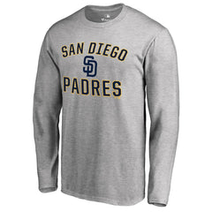 San Diego Padres Victory Arch Long Sleeve T-Shirt Ash