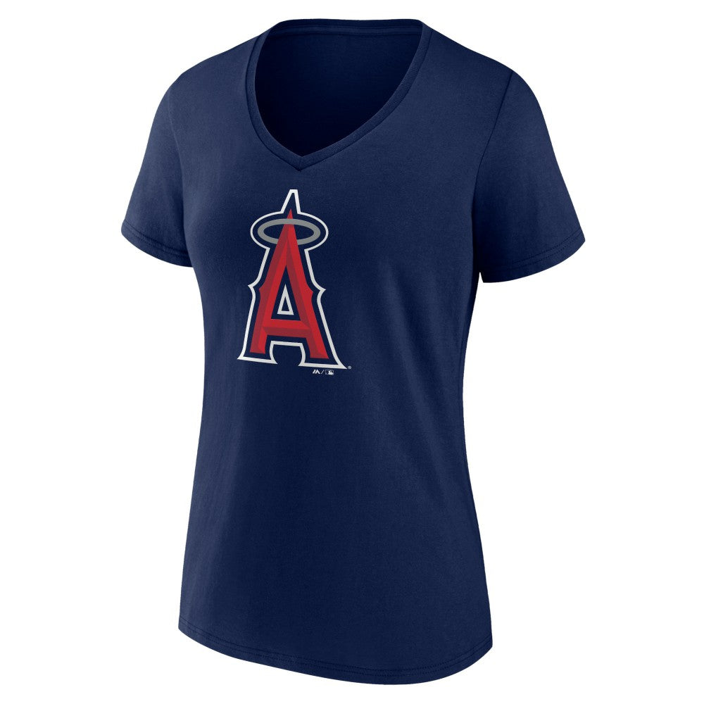 Los Angeles Angels Women's Secondary Color Primary Logo T-Shirt Navy