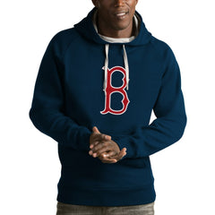 Boston Red Sox Antigua Victory Pullover Hoodie Navy