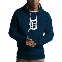 Detroit Tigers Antigua Victory Pullover Hoodie Navy