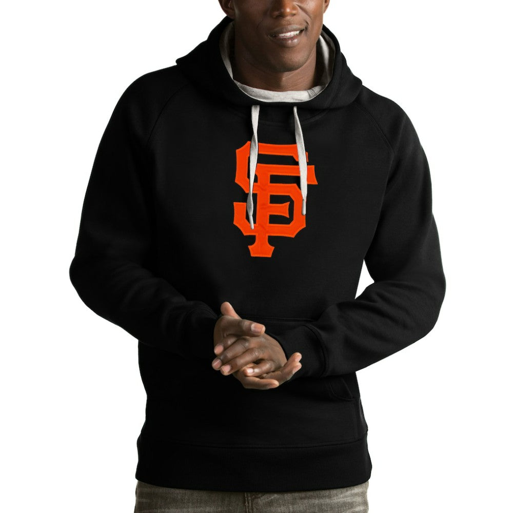 San Francisco Giants Antigua Victory Pullover Hoodie Black