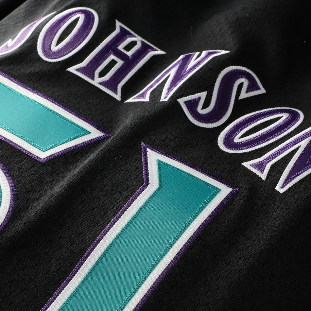 Randy Johnson Arizona Diamondbacks Cooperstown Collection Mesh Batting Practice Button-Up Jersey - Black