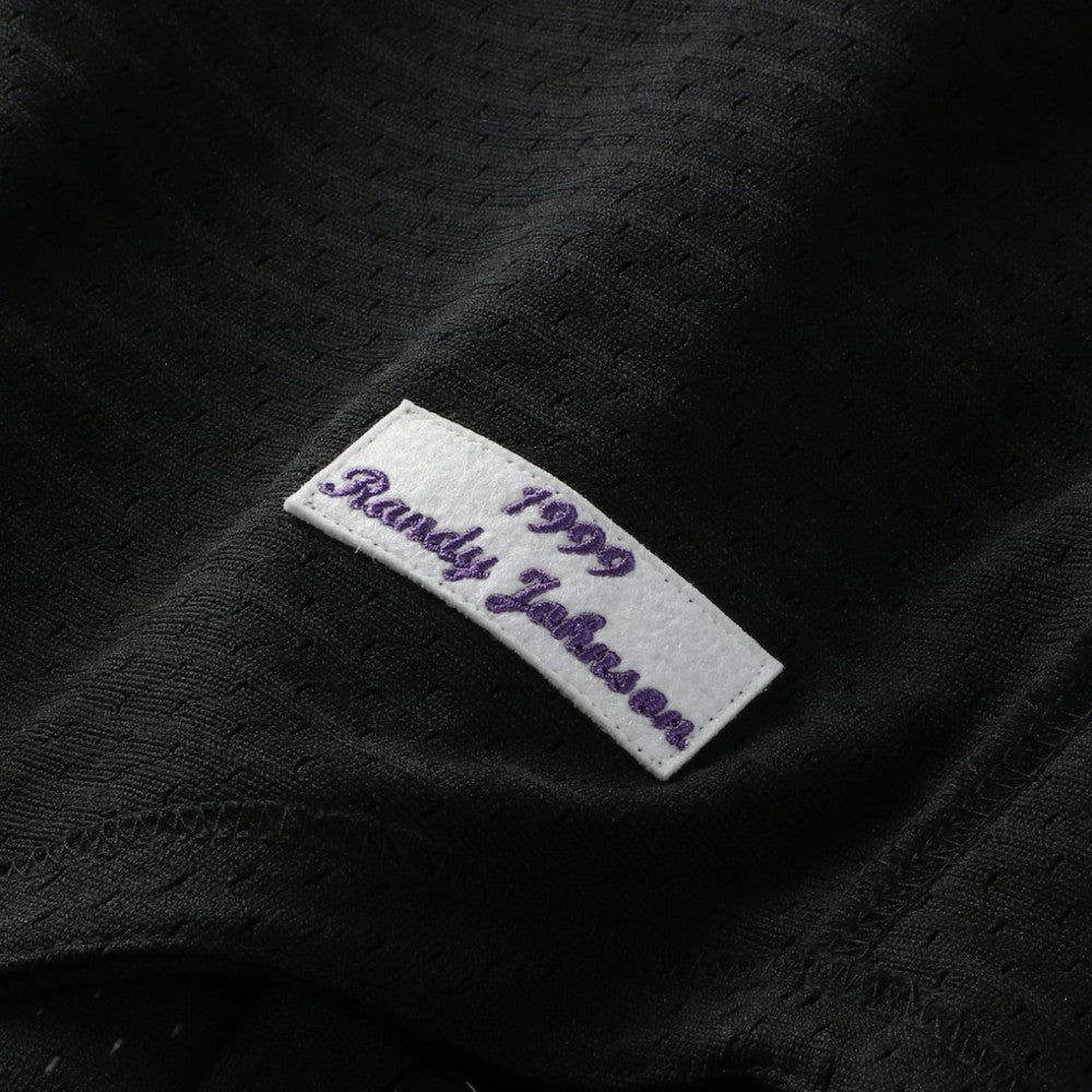Randy Johnson Arizona Diamondbacks Cooperstown Collection Mesh Batting Practice Button-Up Jersey - Black