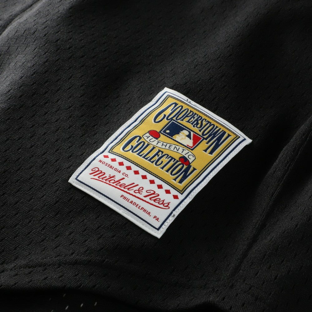 Randy Johnson Arizona Diamondbacks Cooperstown Collection Mesh Batting Practice Button-Up Jersey - Black