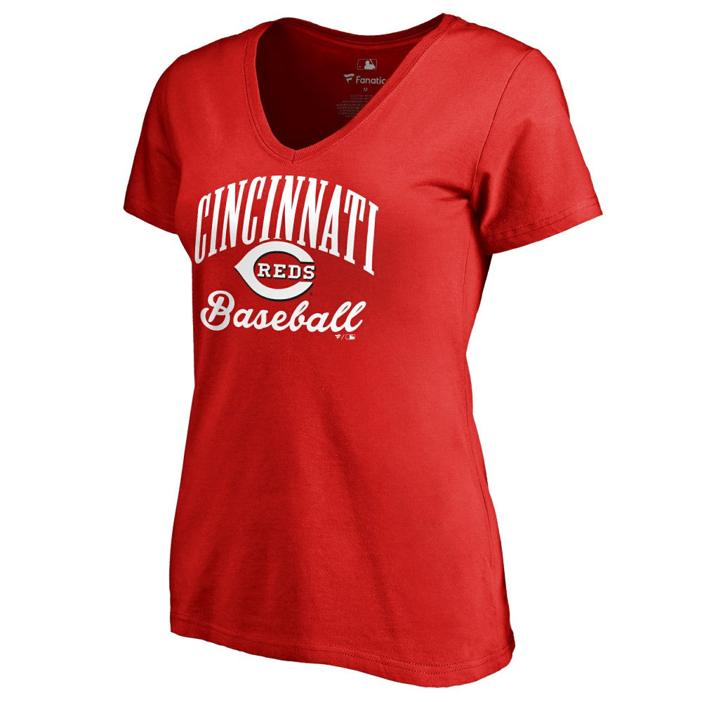 Cincinnati Reds Women's Victory Script T-Shirt Red