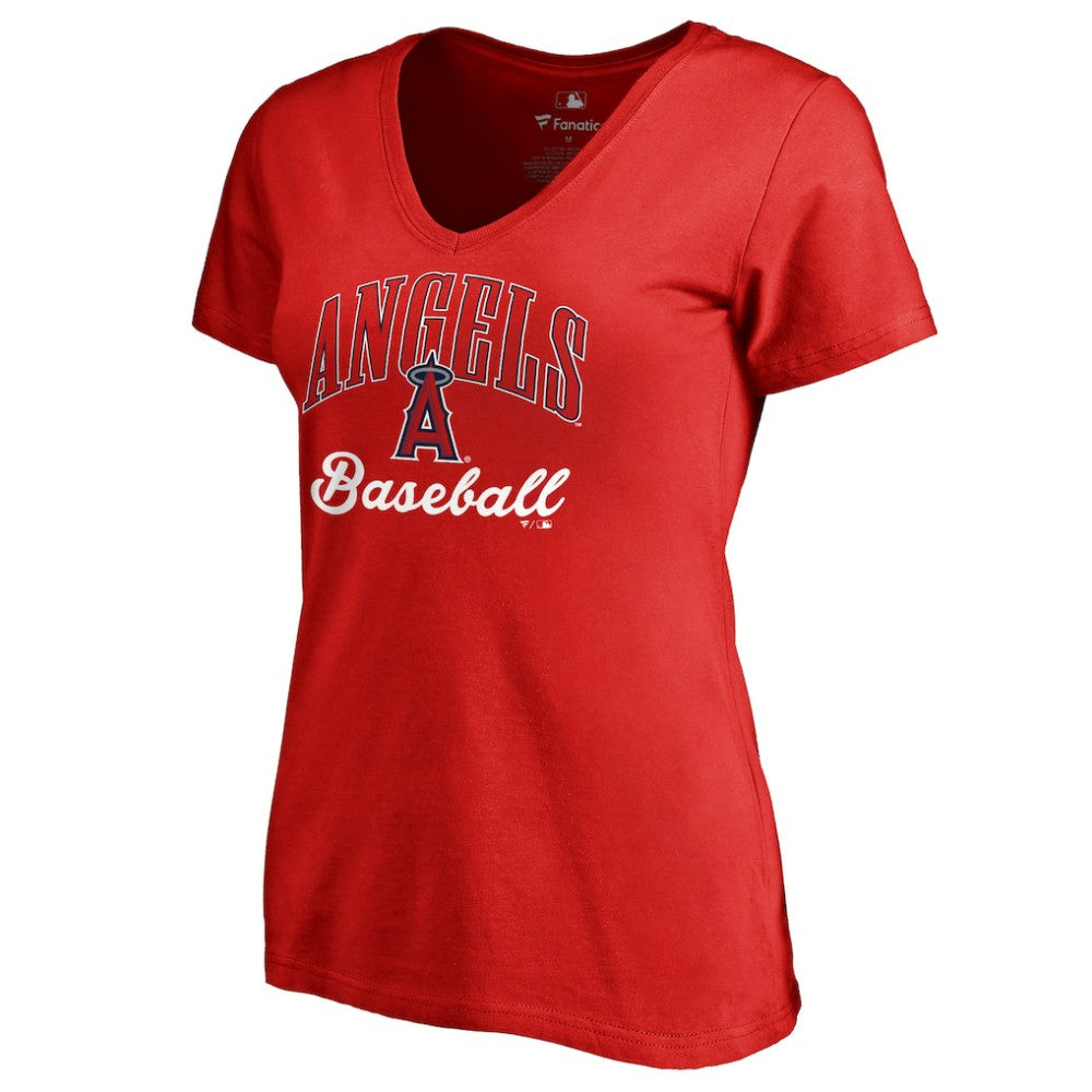 Los Angeles Angels Women's Victory Script T-Shirt Red