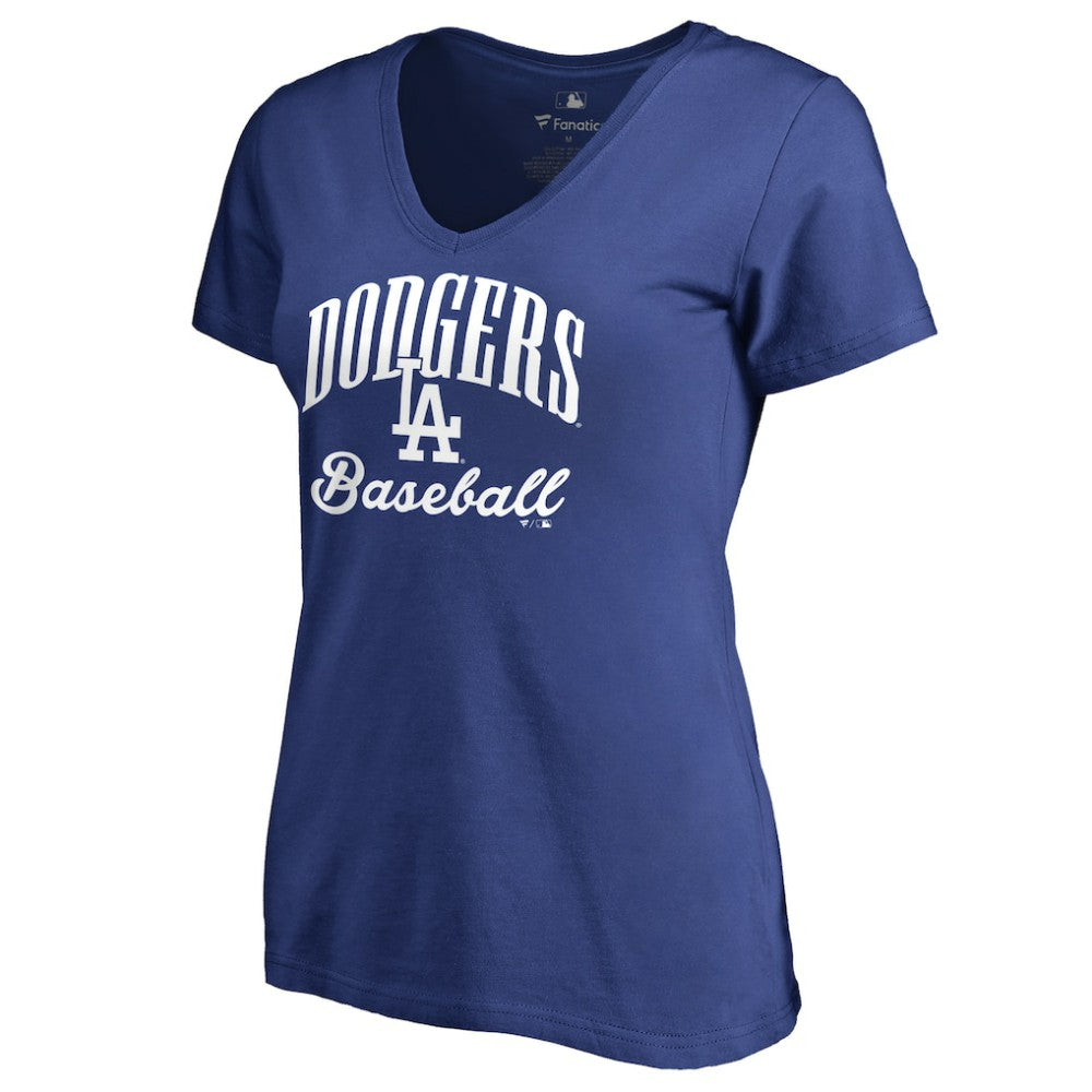 Los Angeles Dodgers Women's Victory Script T-Shirt Royal
