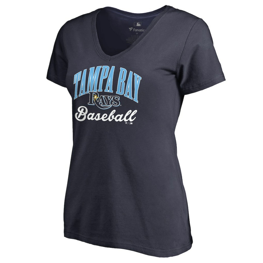 Tampa Bay Rays Women's Victory Script T-Shirt Navy