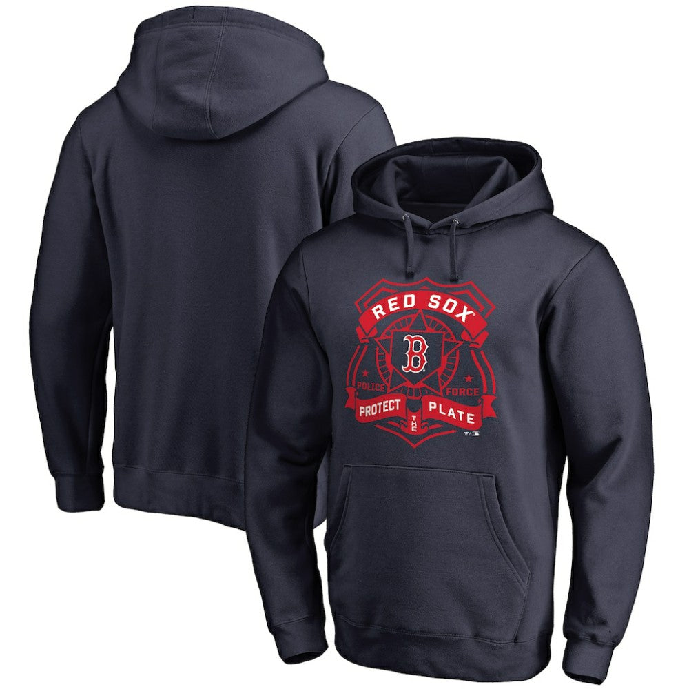 Boston Red Sox Police Badge Pullover Hoodie Navy