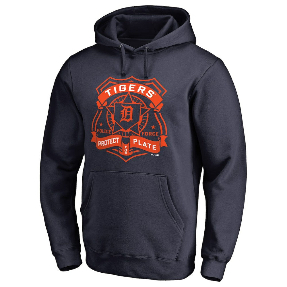 Detroit Tigers Police Badge Pullover Hoodie Navy