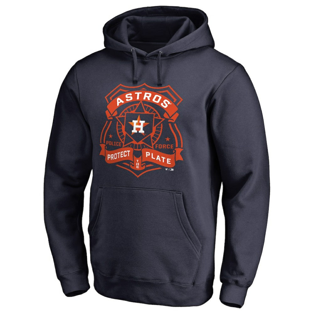 Houston Astros Police Badge Pullover Hoodie Navy