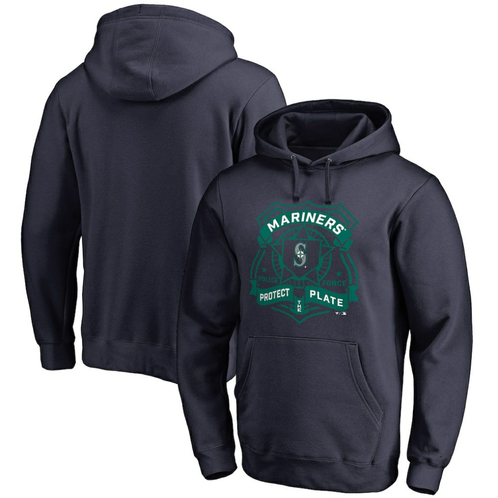 Seattle Mariners Police Badge Pullover Hoodie Navy