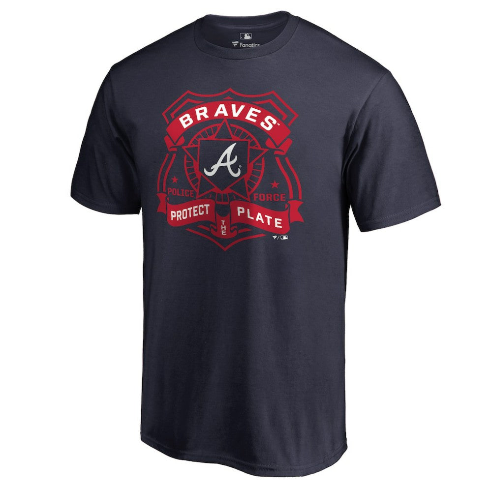 Atlanta Braves Police Badge T-Shirt Navy