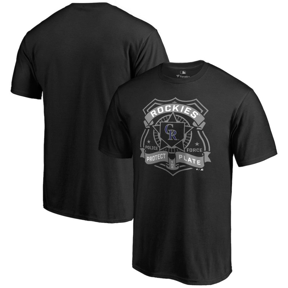Colorado Rockies Police Badge T-Shirt Black