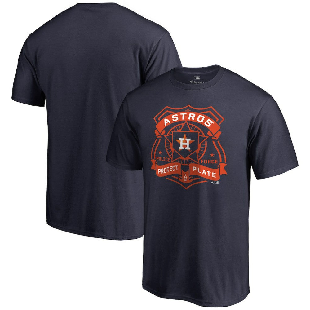 Houston Astros Police Badge T-Shirt Navy