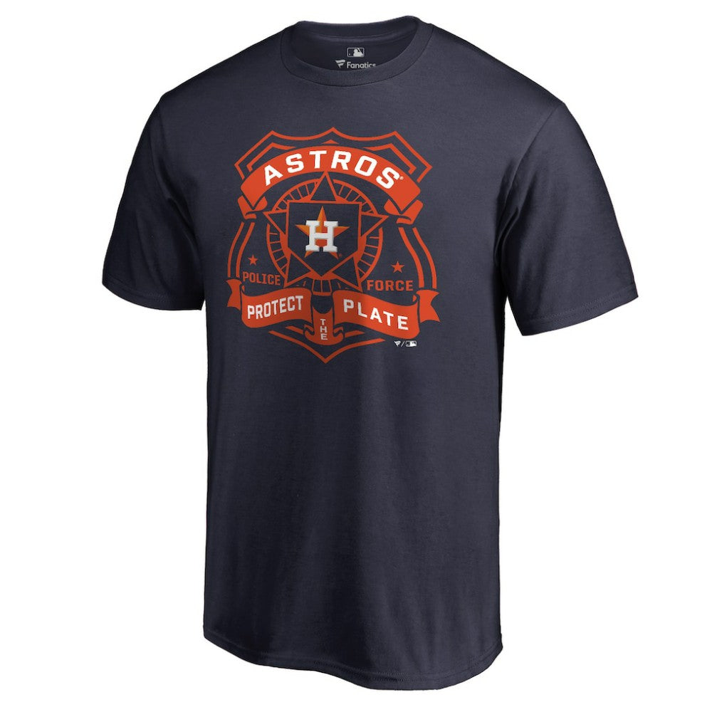 Houston Astros Police Badge T-Shirt Navy
