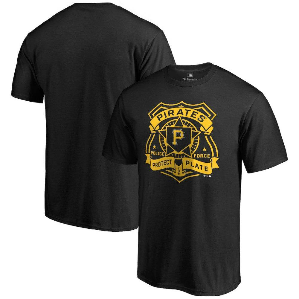 Pittsburgh Pirates Police Badge T-Shirt Black