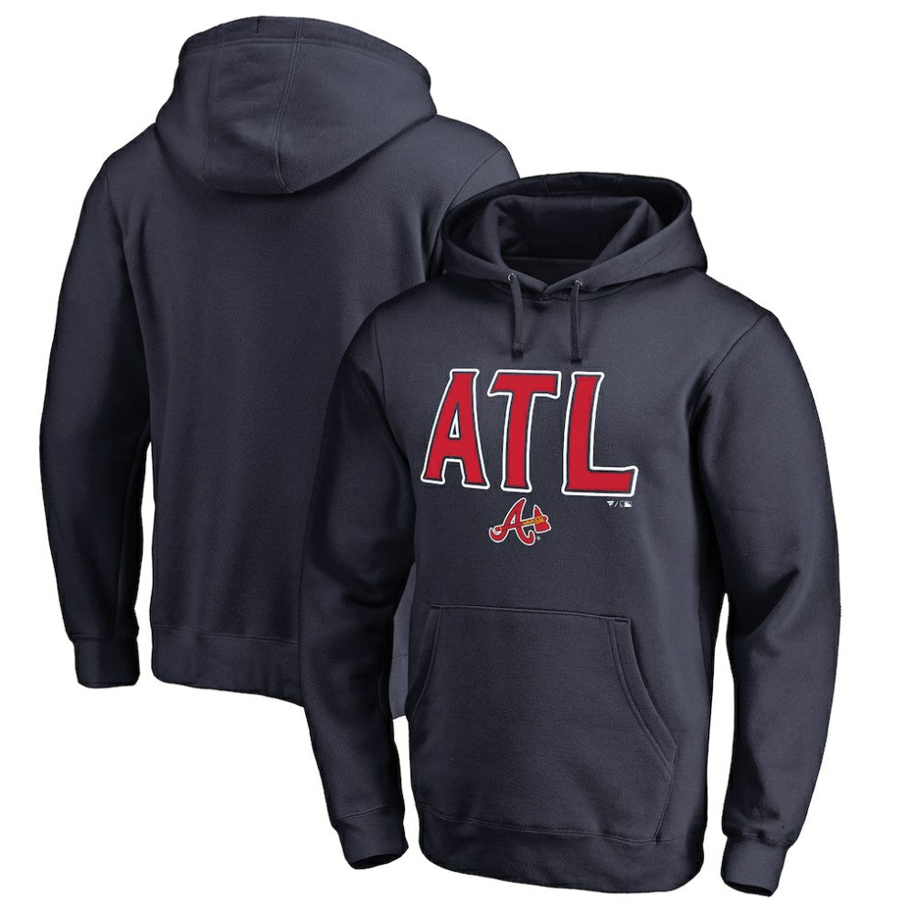 Atlanta Braves ATL Hometown Pullover Hoodie Navy