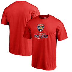 Florida Panthers Team Lockup T-Shirt Red