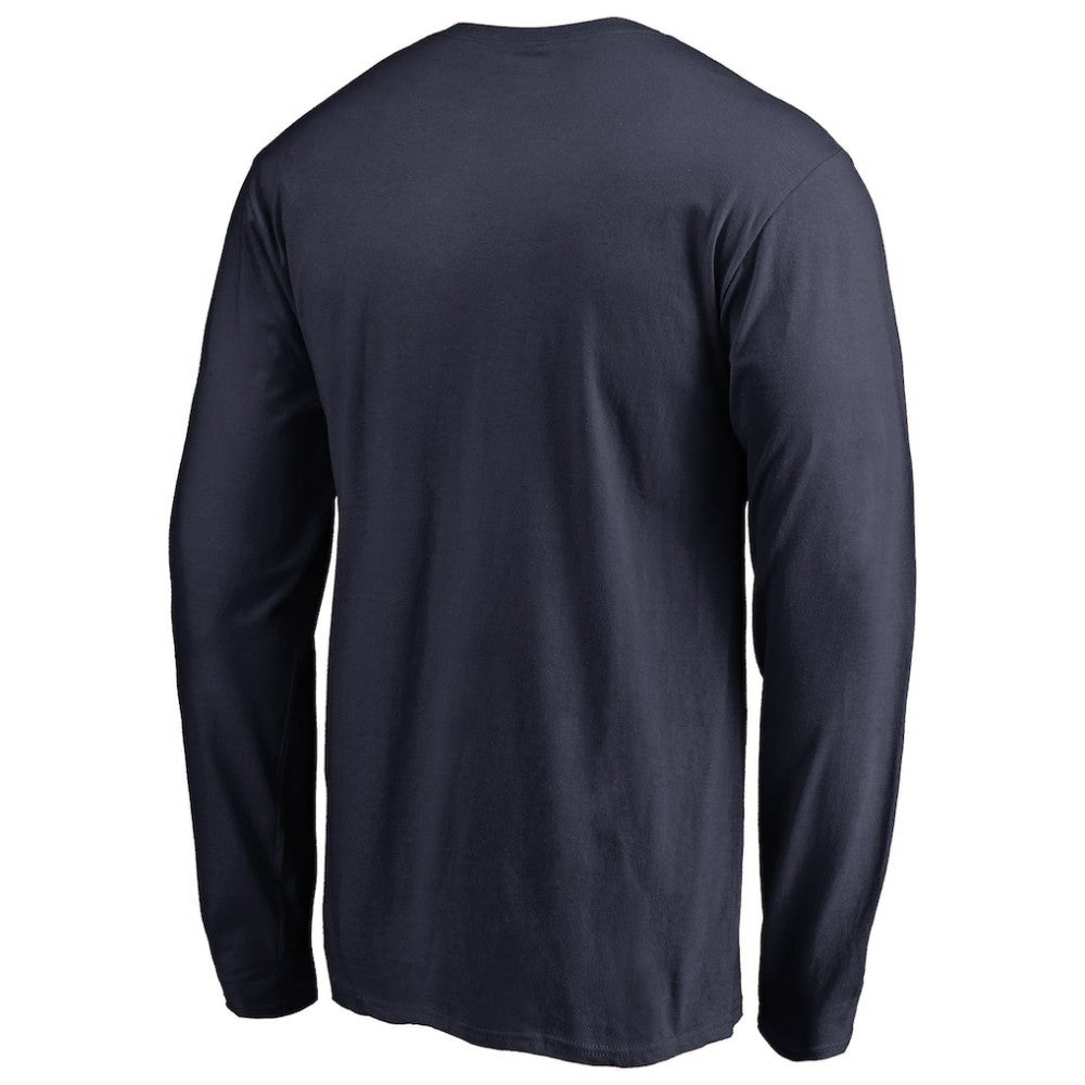 Colorado Avalanche Team Lockup Long Sleeve T-Shirt Navy