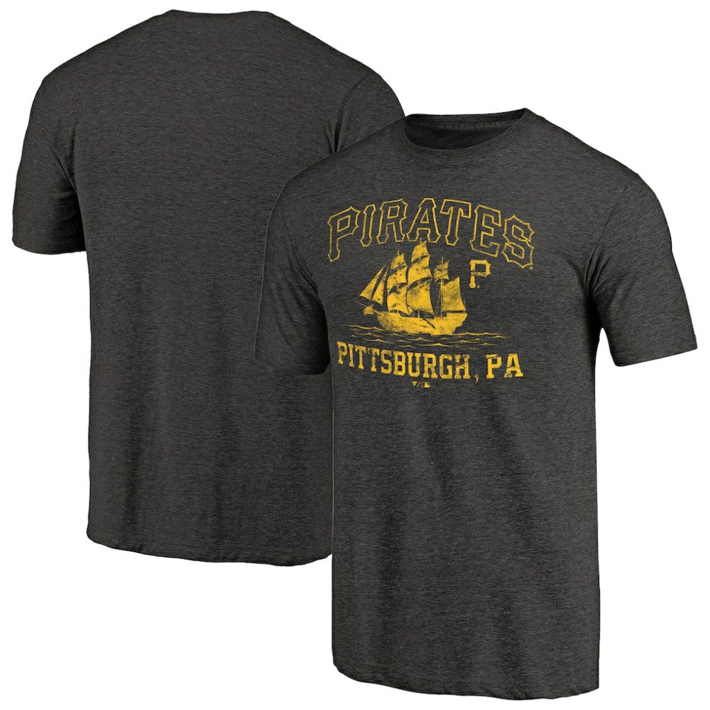 Pittsburgh Pirates High Seas Hometown Tri-Blend T-Shirt Black