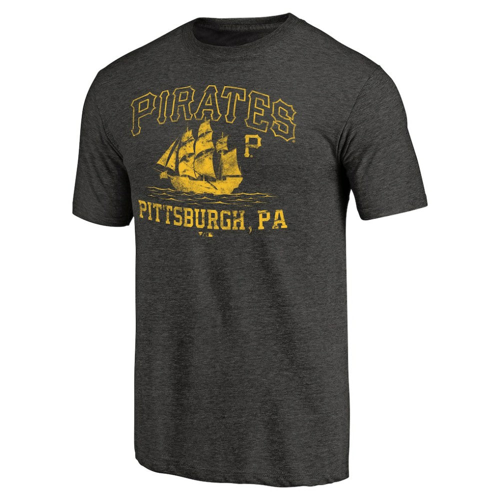 Pittsburgh Pirates High Seas Hometown Tri-Blend T-Shirt Black