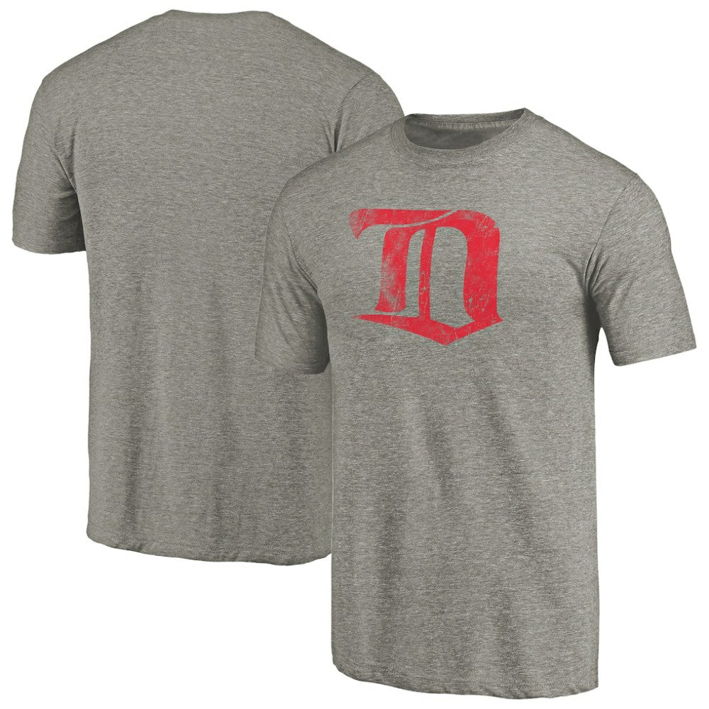 Detroit Red Wings Throwback Logo 1926-1927 Tri-Blend T-Shirt Ash