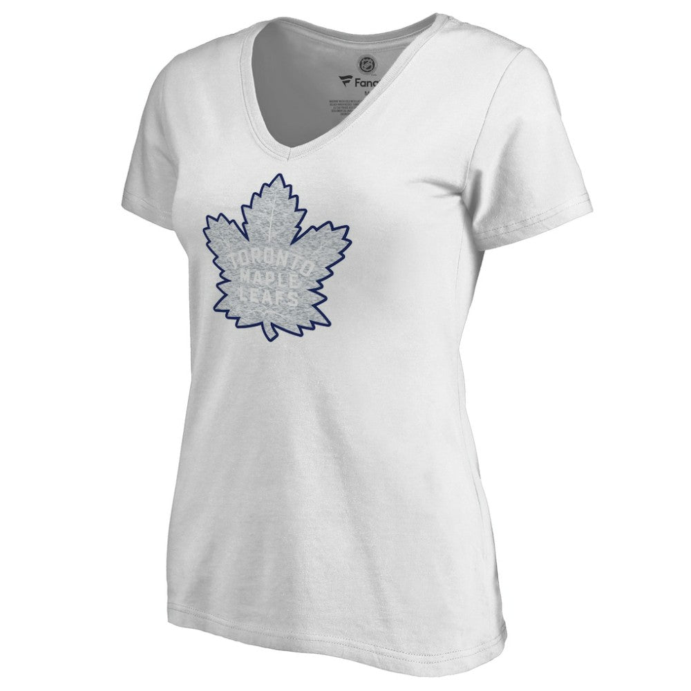 Toronto Maple Leafs Women's Whiteout V-Neck T-Shirt White