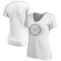 Winnipeg Jets Women's Whiteout V-Neck T-Shirt White