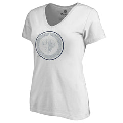 Winnipeg Jets Women's Whiteout V-Neck T-Shirt White