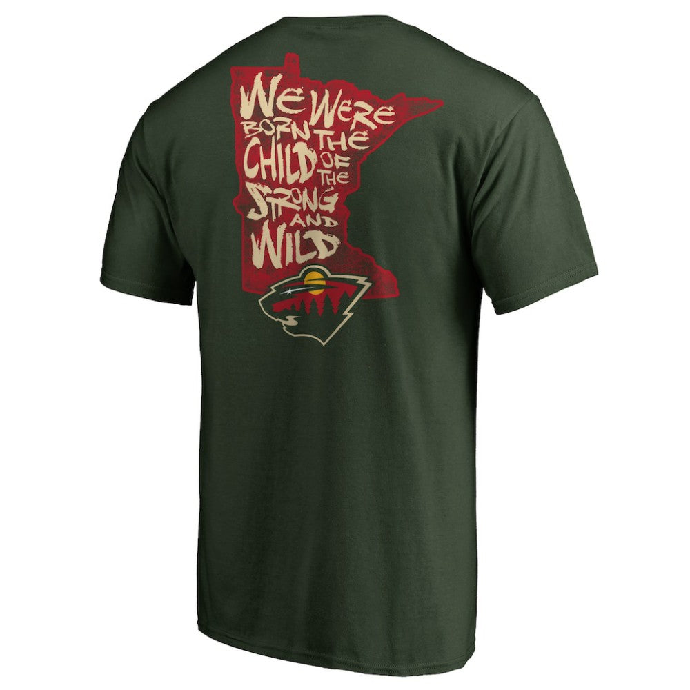 Minnesota Wild Hometown Collection State Chant T-Shirt Green