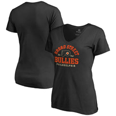 Philadelphia Flyers Women's Hometown Collection Bullies V-Neck T-Shirt Black