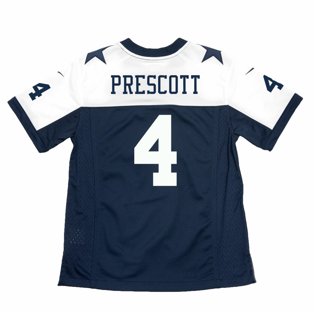 Dak Prescott Dallas Cowboys Youth Throwback Game Jersey - Navy