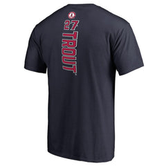 Mike Trout Los Angeles Angels Backer T-Shirt Navy