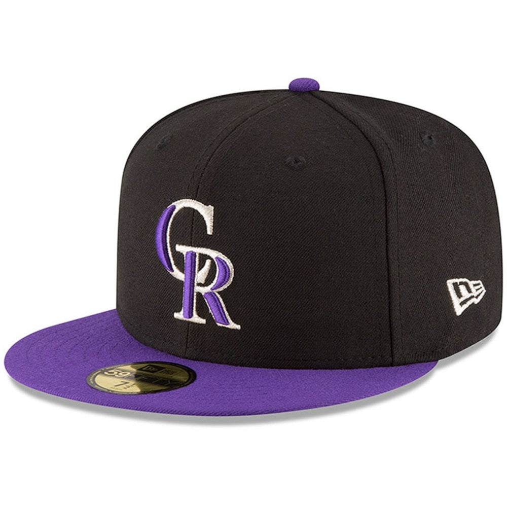 Colorado Rockies Authentic Collection ON Field 59FIFTY Structured Hat Black/Purple | New Era