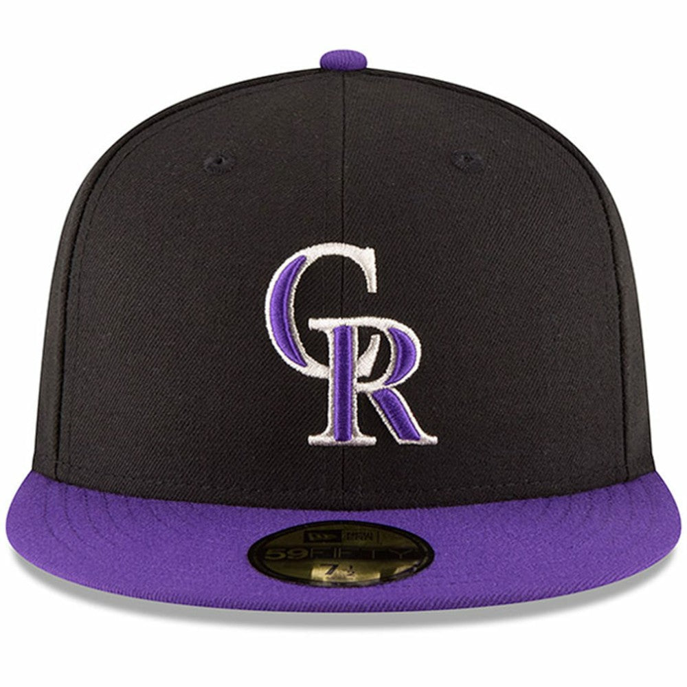 Colorado Rockies Authentic Collection ON Field 59FIFTY Structured Hat Black/Purple | New Era
