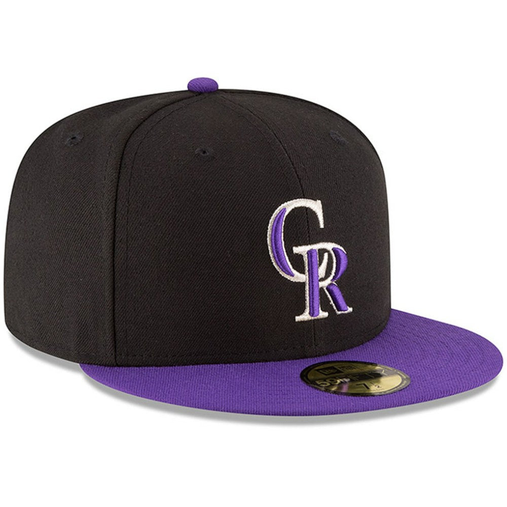 Colorado Rockies Authentic Collection ON Field 59FIFTY Structured Hat Black/Purple | New Era