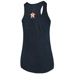 Houston Astros Soft as a Grape Women's Plus Size Swing for the Fences Racerback Tank Top Navy