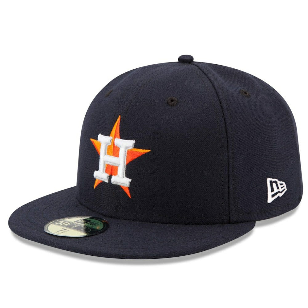 Houston Astros Home Authentic Collection On Field 59FIFTY Performance Fitted Hat Navy | New Era