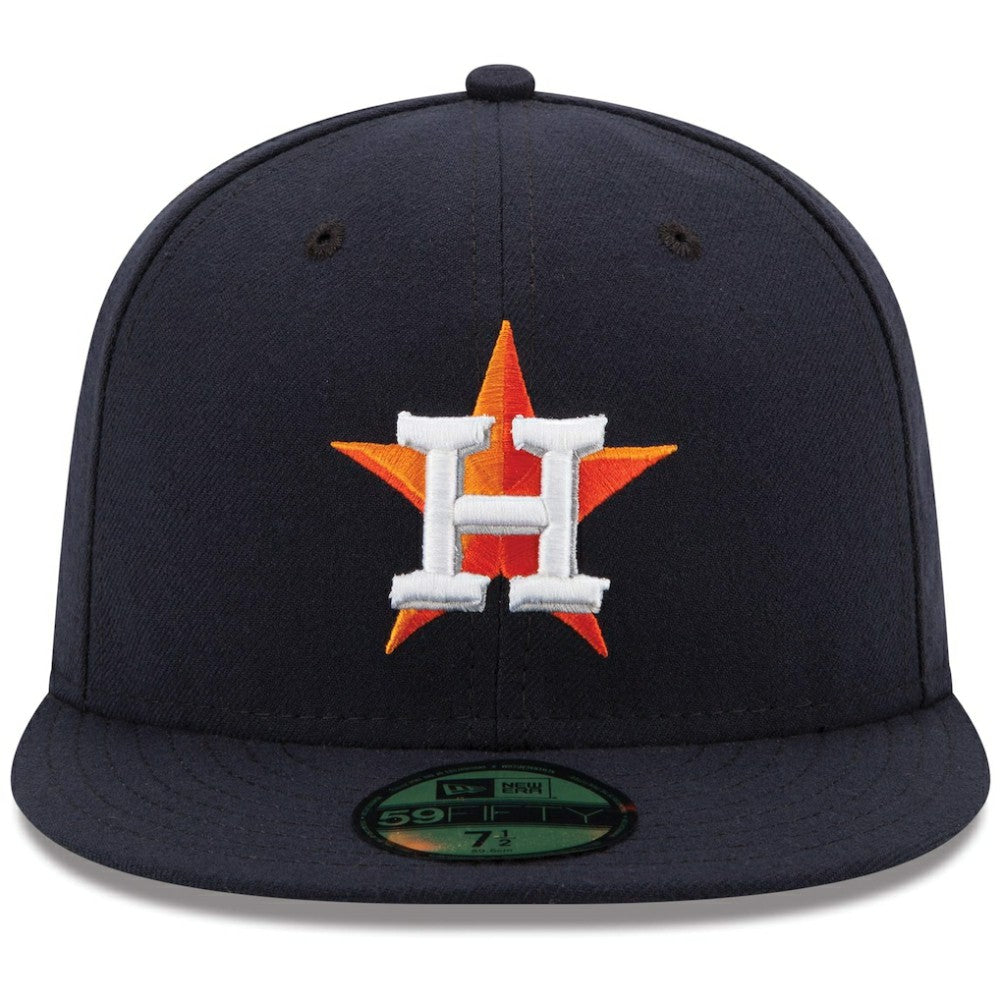 Houston Astros Home Authentic Collection On Field 59FIFTY Performance Fitted Hat Navy | New Era