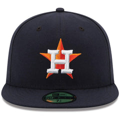 Houston Astros Home Authentic Collection On Field 59FIFTY Performance Fitted Hat Navy | New Era