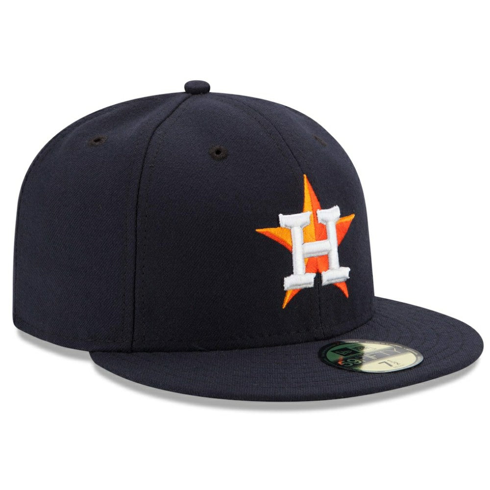 Houston Astros Home Authentic Collection On Field 59FIFTY Performance Fitted Hat Navy | New Era