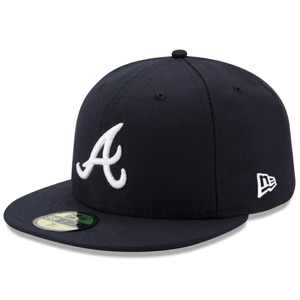 Atlanta Braves Road Authentic Collection On-Field 59FIFTY Fitted Hat Navy | New Era