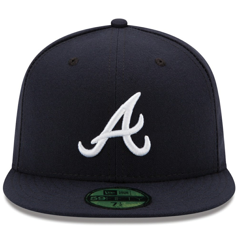 Atlanta Braves Road Authentic Collection On-Field 59FIFTY Fitted Hat Navy | New Era